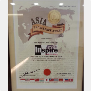 Asia Excellence Award trophy